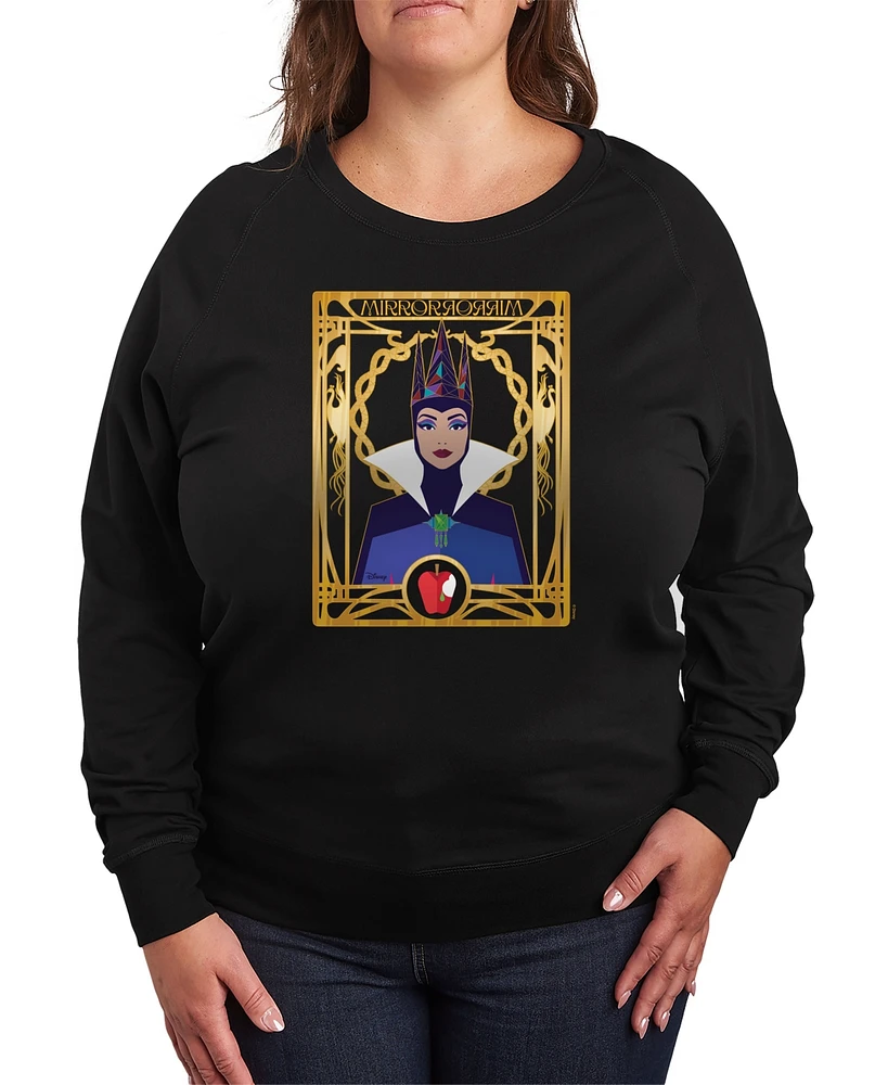 Hybrid Apparel Plus Disney Snow White Evil Queen Graphic Crew Neck Top