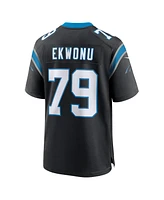 Nike Men's Ikem Ekwonu Black Carolina Panthers Game Jersey