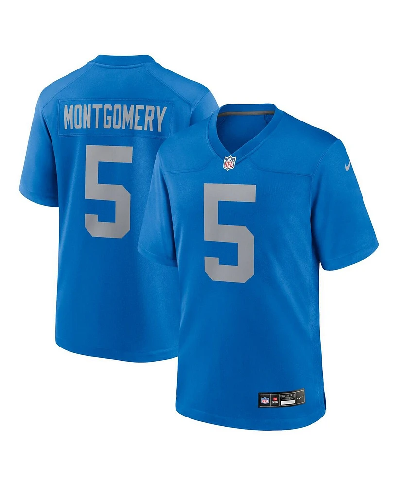 Nike Men's David Montgomery Blue Detroit Lions Alternate Game Jersey