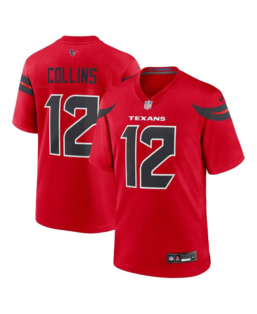 Nike Men's Nico Collins Red Houston Texans Alternate Game Jersey