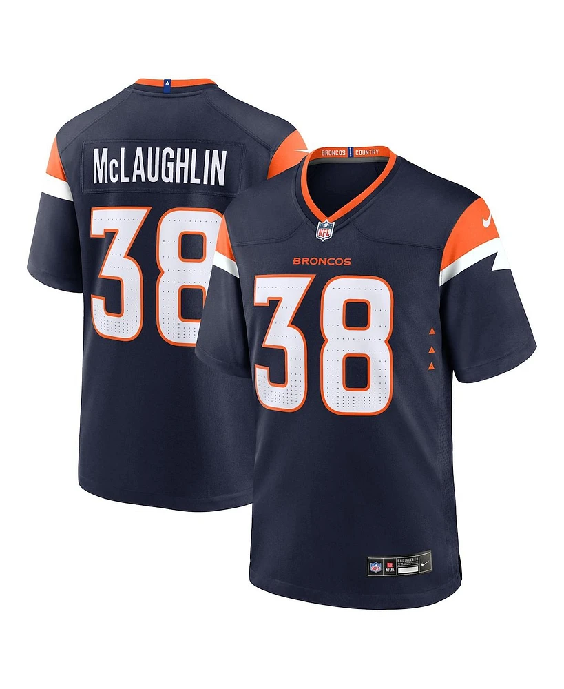 Nike Men's Jaleel McLaughlin Navy Denver Broncos Alternate Game Jersey