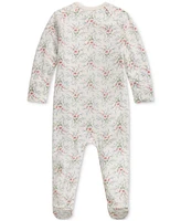 Polo Ralph Lauren Baby Cotton Floral Footed Coverall