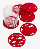 Holiday Lane Lunar New Year Glass Coasters, Set of 6, Exclusively at Macy's