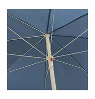 vidaXL Beach Parasol Blue 118.1"