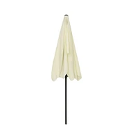 vidaXL Beach Parasol Sand Yellow 78.7"x49.2"