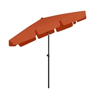 vidaXL Beach Parasol Terracotta 78.7"x49.2"