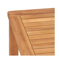 vidaXL Patio Dining Table 55.1"x31.5"x30.3" Solid Teak Wood