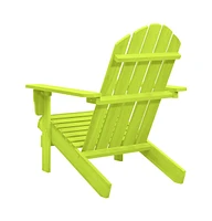 Patio Adirondack Chair Solid Fir Wood Green