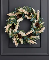 Seasonal 30" Eucalyptus and Pampas Wreath