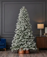 Seasonal 7.5ft Lexington Fir Lightly Dusted Tree, 500 Warm Led Lights