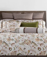 Rose Tree Esmeralda Woven Sham, Euro