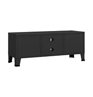Industrial Tv Stand Black 41.3"x13.8"x16.5" Metal
