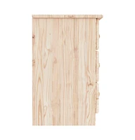 vidaXL Bedside Cabinet Alta 16.1"x13.8"x21.9" Solid Wood Pine