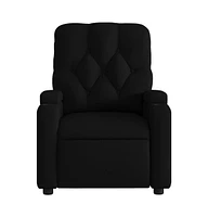 vidaXL Fabric Massage Recliner Chair for Living Room, Home Theater, 6-Point Vibration Massage, Adjustable Back & Footrest, Cup Holders