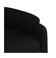 Massage Recliner Chair Black Fabric