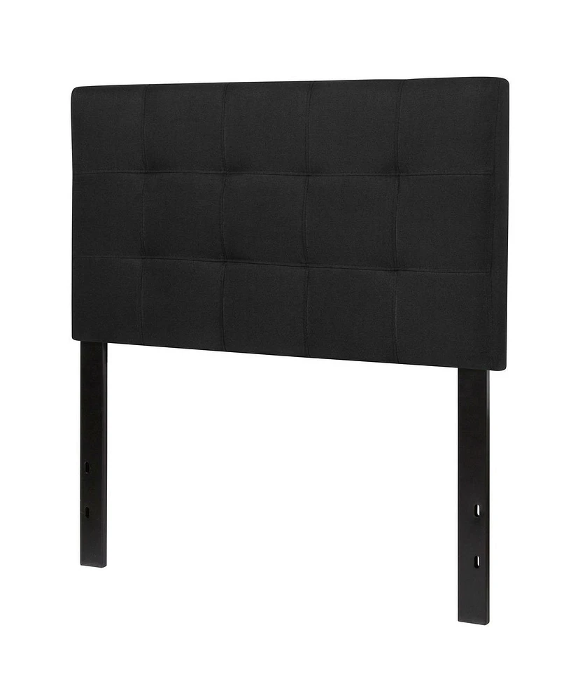 Slickblue Box-Stitch Upholstered Headboard Modern Fabric for Elegant Design