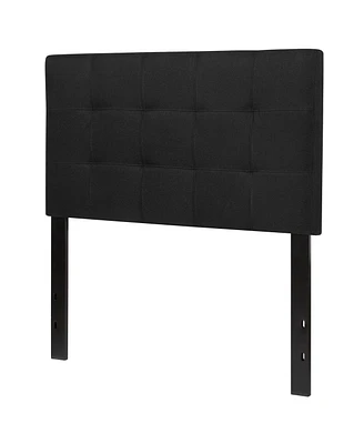 Slickblue Box-Stitch Upholstered Headboard Modern Fabric for Elegant Design