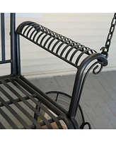 Slickblue Outdoor Patio 4-Ft Porch Swing for Relaxing Garden or Deck Seating