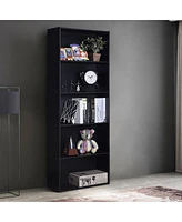 Slickblue Modern 5-Tier Bookcase Storage Shelf for Organized Display and