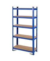 Gymax Adjustable 36''x72'' Heavy Duty 5 Level Garage Tool Shelf Storage 2000lb Capacity