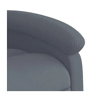 vidaXL Massage Recliner Chair Dark Gray Velvet