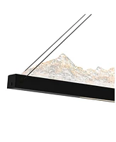 Cwi Lighting 19" Metal Himalayas Integrated Led Island Pool Table Light