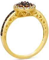 Le Vian Chocolate Diamond (1/2 ct. t.w.) & Nude Diamond (5/8 ct. t.w.) Ring in 14k Honey Gold