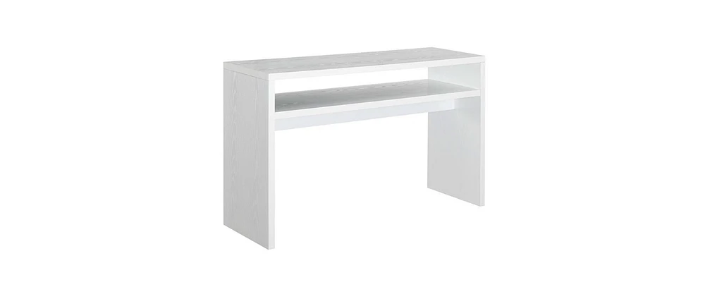 Slickblue Modern FarmHome Sofa Table Console Table with Bottom Shelf