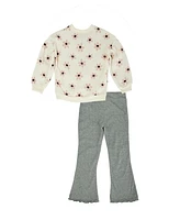 Derek Heart Little Girls Top & Flare Pants Set