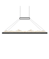 Cwi Lighting 19" Metal Himalayas Integrated Led Island Pool Table Light