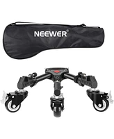 Neewer Photography Tripod Dolly, Heavy Duty 50lbs Capacity Tripod Wheels with 3" Rubber Wheels for Dslr Cameras Camcorder Photo Video Lighting