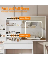 gaomon Bedroom Dresser with Electrical Outlet 4 Drawer Storage Cabinet Dresser
