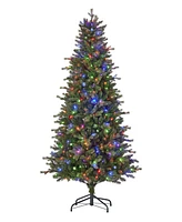 Seasonal 6ft Palmetto Pine Tree, 350 Dual Led Lights