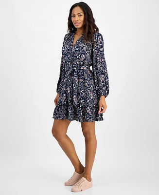 Tommy Hilfiger Women's Paisley-Print Popover Dress