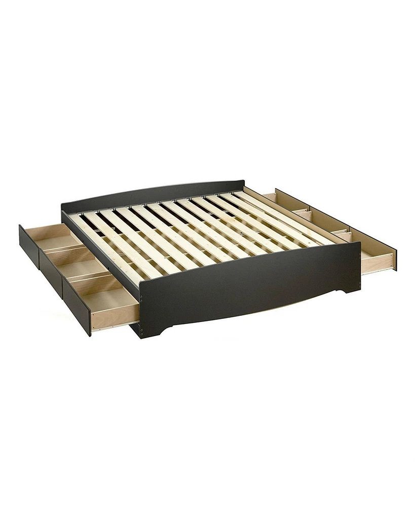 Slickblue Platform Bed Frame with Storage Drawers for Organized Bedroom Storage