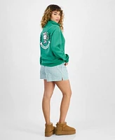 Love Tribe Hello Kitty Graphic Quarter Zip Sweatshirt Boxer Shorts