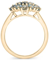 Macy's Multi Topaz Cluster Ring (2-1/2 ct. t.w.) in 14k Gold