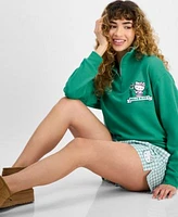 Love Tribe Hello Kitty Graphic Quarter Zip Sweatshirt Boxer Shorts