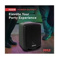 Pyle Compact & Portable Bluetooth Pa Speaker - Karaoke Sound System with Wireless Microphone, MP3/Usb/Sd & Rechargeable Battery