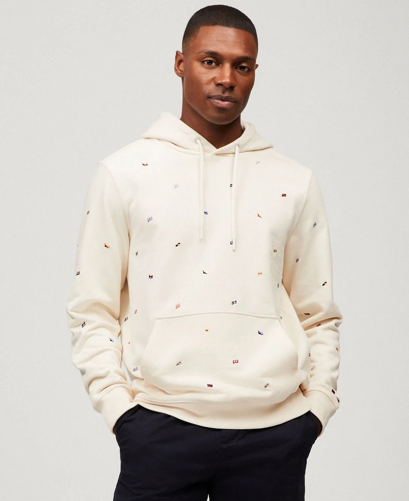 Tommy Hilfiger Men's All-Over Flag Hoodie