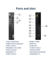 Lenovo ThinkCentre neo 50q Business Mff Desktop Intel Core i3 1215U 8GB Ram Intel Uhd Graphics 256GB Ssd Storage Windows 11 Pro - Black