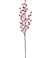 Floral Home Red Waterproof Holly Berry Stems with 35 Lifelike Berries | 19-Inch | Festive Holiday Decor | Trees, Wreaths, & Garlands | Christmas Berri