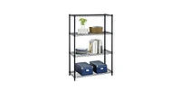 Slickblue Heavy Duty 4-Shelf Metal Shelving Unit in Steel Finish