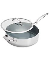 GreenPan Valencia Pro Stainless Steel 5-Qt. Saute Pan with Lid