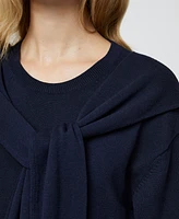 French Connection Women's Tie-Shoulder Crewneck Sweater