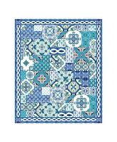 Laural Home Callisto Tiles Tablecloth, 70" x 84"