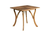 Slickblue Outdoor Solid Wood 31.5 inch Square Patio Dining Table