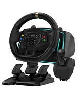 Nbcp Racing Wheel, Gaming Steering Wheels 1080° Driving Sim Car Simulator with Pedals Clutch Paddle Gear Shifters for Xbox One/Xbox Series X S/ P