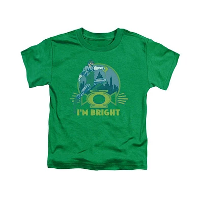 Green Lantern Toddler Girls Baby-Girls Im Bright Short Sleeve Tee / T-Shirt