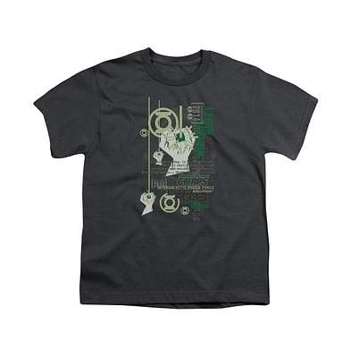 Green Lantern Boys Core Strength Short Sleeve Juvenile Tee / T-Shirt